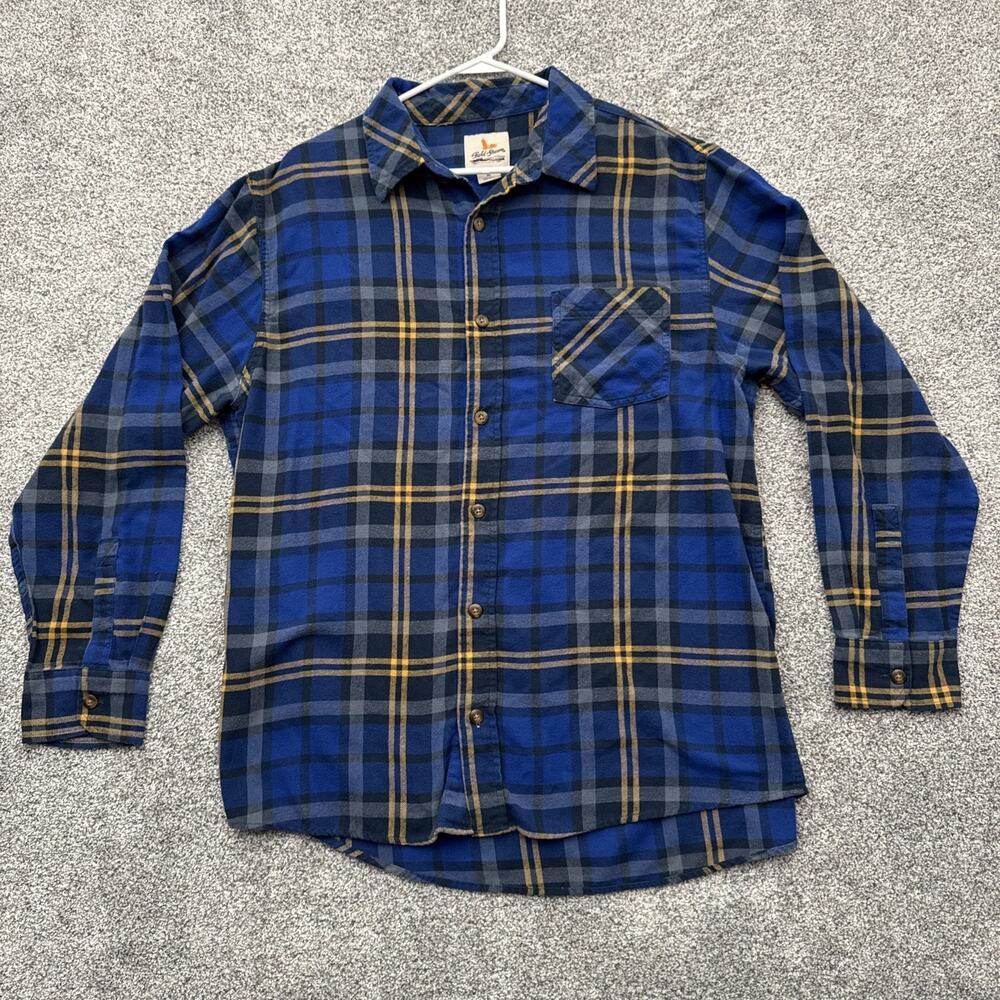 Flannel Button Up Shirt Men Size XL Grunge Grandpacore Warm Casual Western Retro